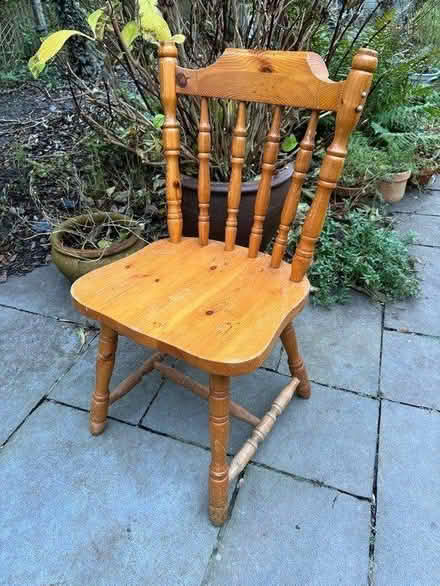 Photo of free 2 Wooden Chairs (TN24) #1