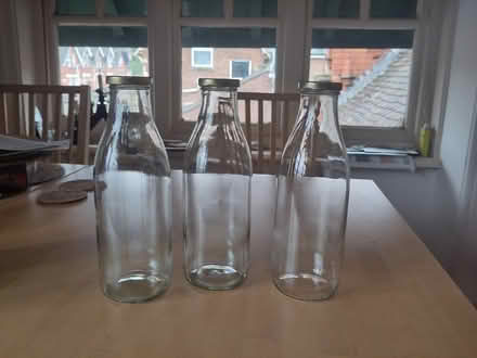 Photo of free Three glass one-litre bottles (St James, Exeter) #1