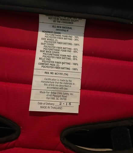 Photo of free High back Britex booster seat (Griffin) #2