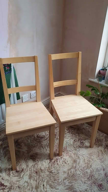 Photo of free IKEA wooden dining chairs (Kingswood/Hanham) #1