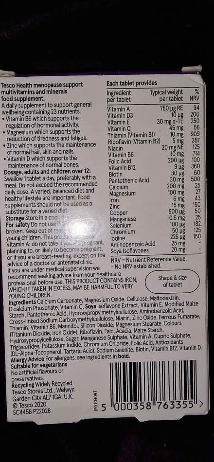 Photo of free Menopause supplement (CT11) #3