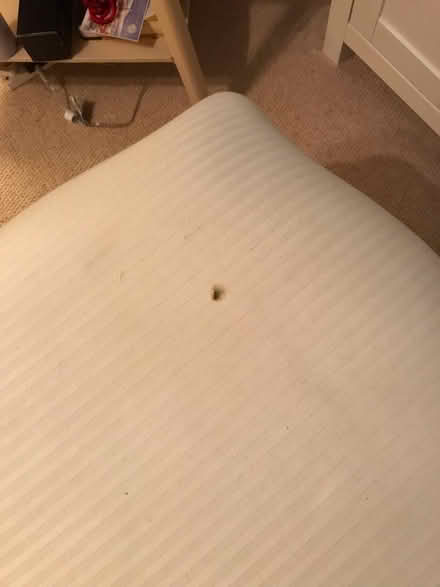 Photo of free Shabby chic wooden, cushioned stool (Penarth) #3