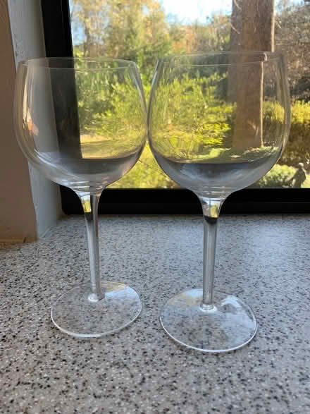 Photo of free 2 red wine glasses (Near Maclay School) #1