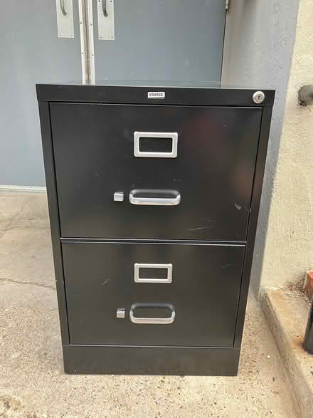 Photo of free Black file / filing cabinet (Dupont Circle) #1