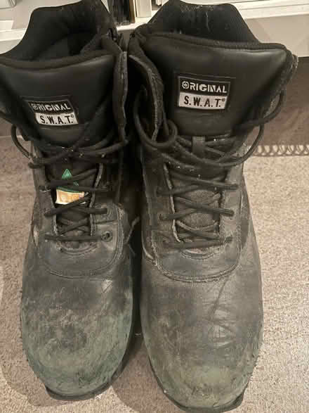 Photo of free Work boots size 15 (QEW / Hurontario) #3