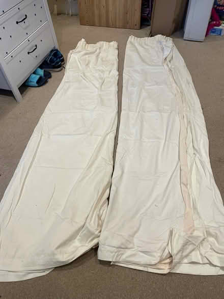 Photo of free Long cream curtains (ME16) #1