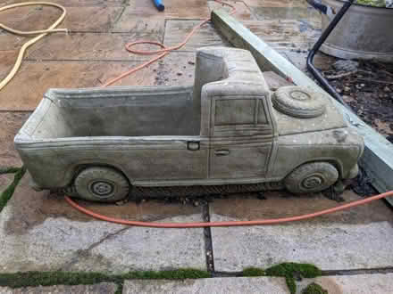 Photo of free Concrete landrover planter (Caldecott OX14) #1