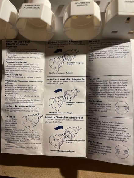Photo of free Multi Travel adaptor (US/Australia/Europe) (Talbot Village BH10) #2