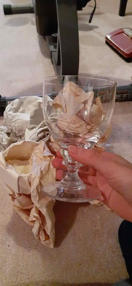Photo of free 3 solid Wine glasses (Riverside South) #2
