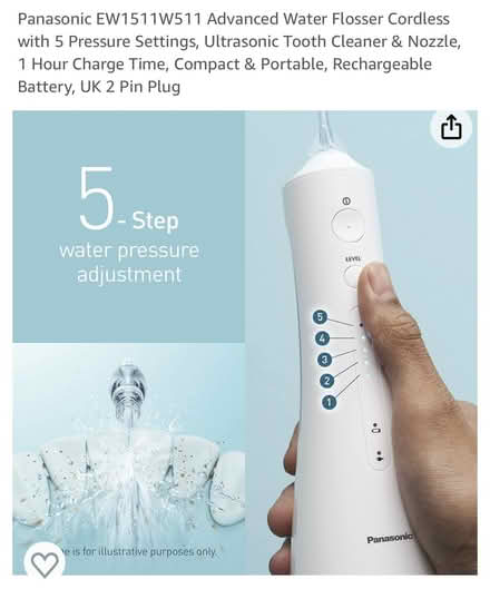 Photo of free Panasonic Cordless Water Flosser (London W9) #2