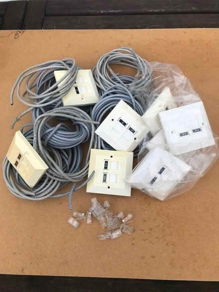 Photo of free Odd bits Cat 5 cabling (Steyning central) #1