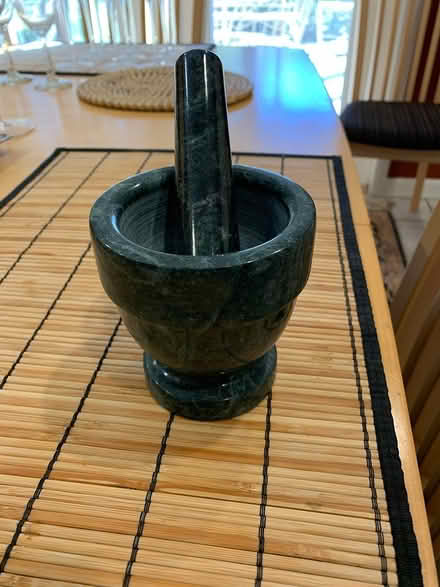 Photo of free dark green mortar and pestle (Near Maclay School) #1