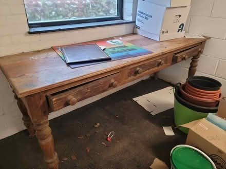 Photo of free Large table with draws (Sacombe SG12) #2