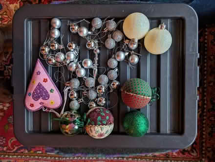 Photo of free Christmas Tree and baubles (Leicester LE3) #2