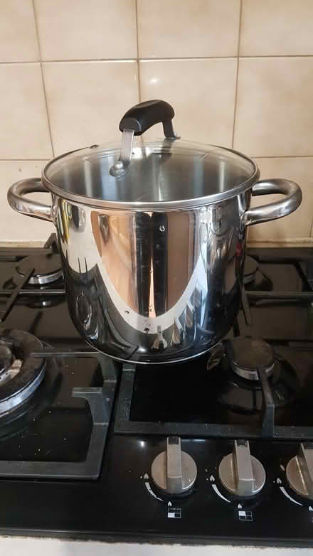 Photo of free Large stainless steel cooking pot. (Euxton PR7) #1