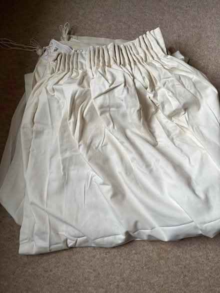 Photo of free Cream cotton curtains (West Horsham) #2