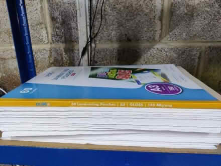 Photo of free A3 paper and laminating pouches. (Emsworth PO10) #1