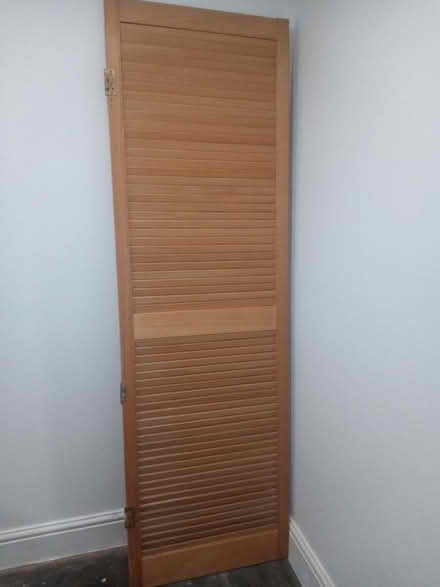 Photo of free 2x wooden louvre doors (L20, Bootle, Merseyside) #2