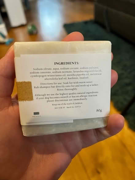 Photo of free Dog soap (OX14) #1