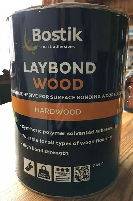Photo of free Tin of Bostik wood floor adhesive (Old Town TN40) #1