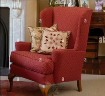 Photo of Loan of red fabric ARMCHAIR (Marylebone NW1) #1
