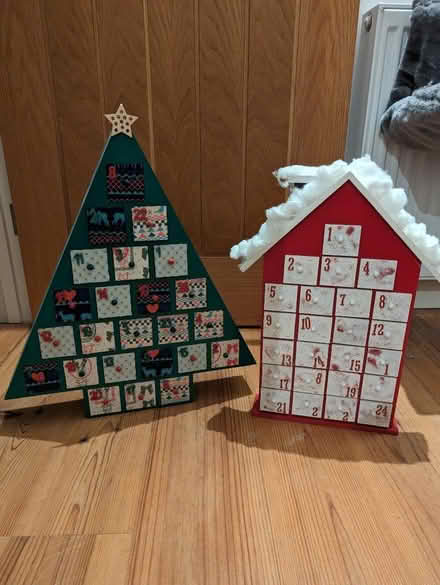 Photo of free 2 X wooden advent calendars (Blackborough End PE32) #1