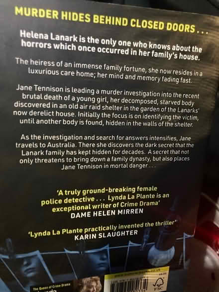 Photo of free Lynda La Plante - Dark Rooms book (Bristol BS14) #2