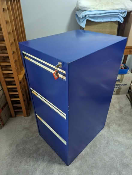 Photo of free 3 drawer filing cabinet (Petersham) #4