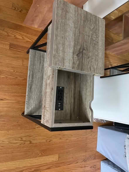 Photo of free End table with built in chargers (Carkeek) #2