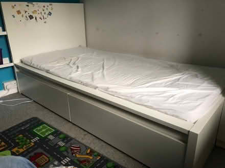 Photo of free Single bed frame with drawers (Thames Ditton KT7) #1