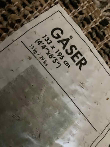 Photo of free IKEA Gaser Rug 133x195cm High Pile Grey (Oswestry SY11) #1