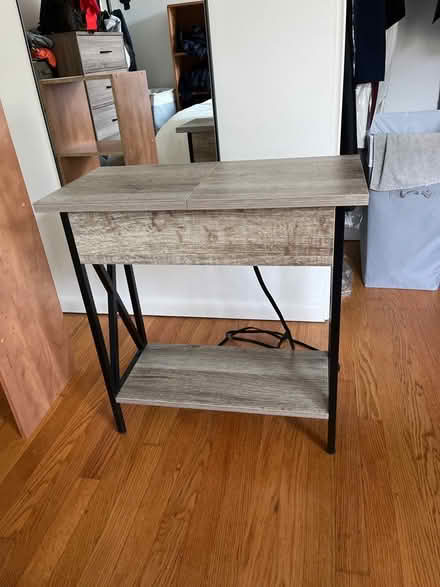 Photo of free End table with built in chargers (Carkeek) #1