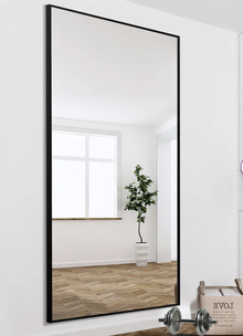 Photo of free large mirror 60"x35" - black rim (Menlo Park) #1