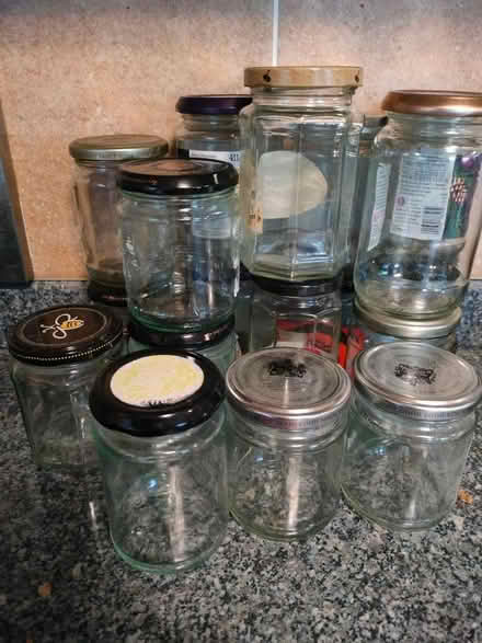 Photo of free Jam jars 10x 1lb and 8 smaller (Marsworth HP23) #1