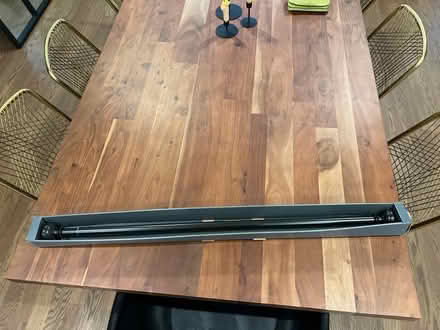 Photo of free Black curtain rod (Eckington) #1