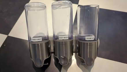 Photo of free Simplehuman brand soap dispenser (James & Kent) #1
