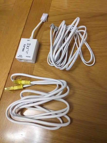Photo of free Asdl modem and wires to connect (Hereford HR1) #1
