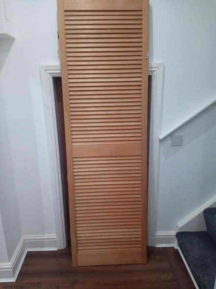 Photo of free 2x wooden louvre doors (L20, Bootle, Merseyside) #1