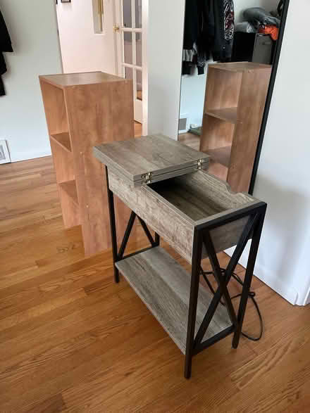 Photo of free End table with built in chargers (Carkeek) #3