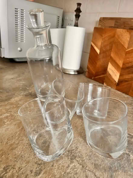 Photo of free Decanter and glasses (Woodford Green) #1