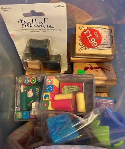 Photo of free Tub of stamps and inkpads (lane cove) #3
