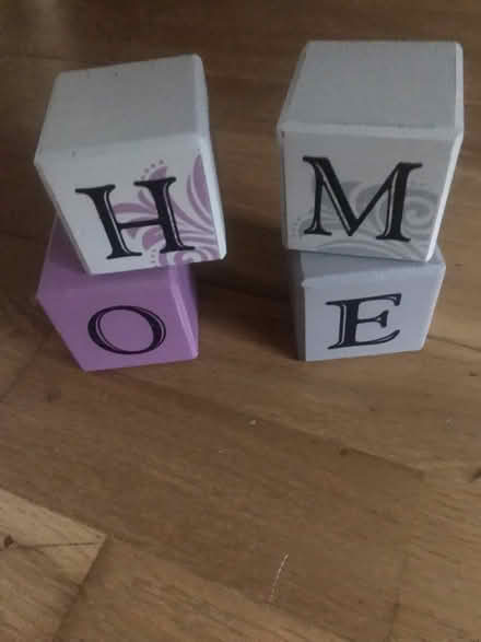 Photo of free Wooden blocks spelling home (SG1 Stevenage) #1