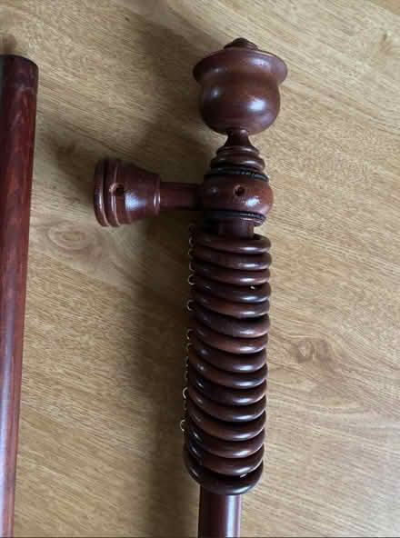 Photo of free Wooden Curtain Pole 290cm Length (Noctorum CH43) #1