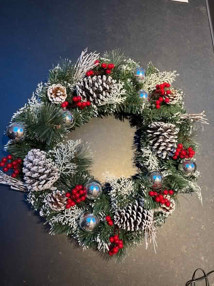 Photo of free Christmas wreath (plastic) (Winthorpe) #1