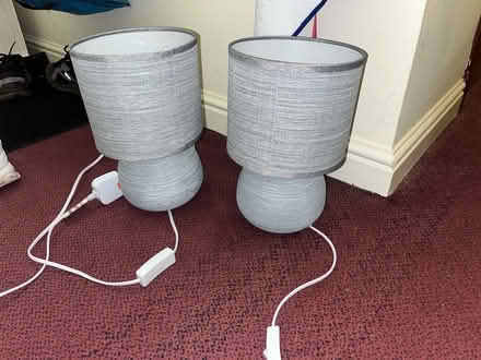 Photo of free 2 grey lamps (G43) #2