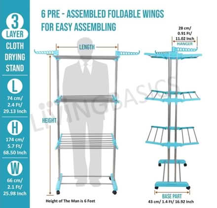 Photo of free Foldable Clothes Drying Stand (NG) #2
