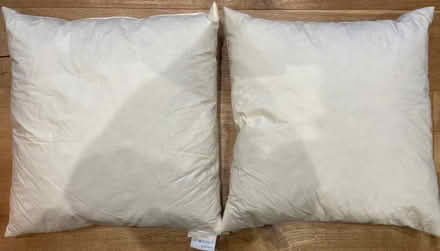 Photo of free 2 x John Lewis Duck Feather Cushion Pad, 50 x 50cm (Cutteslowe OX2) #1