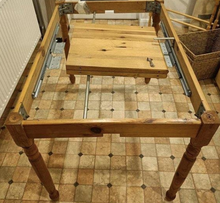 Photo of free Dining table - polished pine (Shepperton TW17) #1