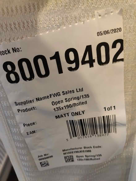 Photo of free Double Mattress, Kirby Cross (Kirby Cross CO13) #2