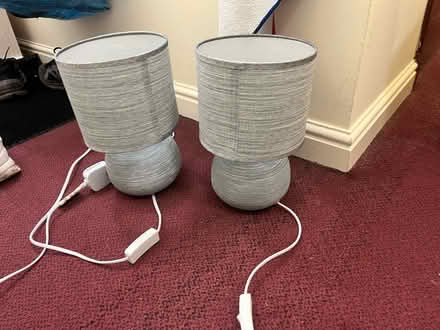 Photo of free 2 grey lamps (G43) #1